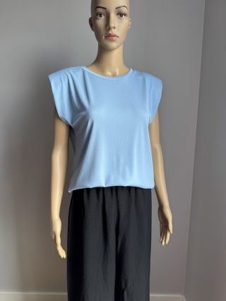 Bluzka basic baby blue