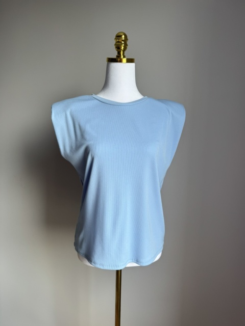 Bluzka basic baby blue