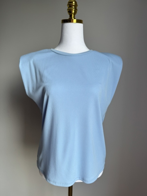 Bluzka basic baby blue