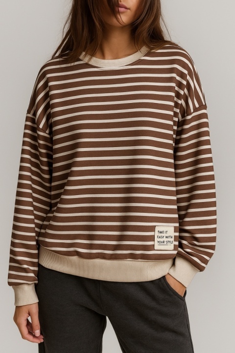 Cienka bluza w paski