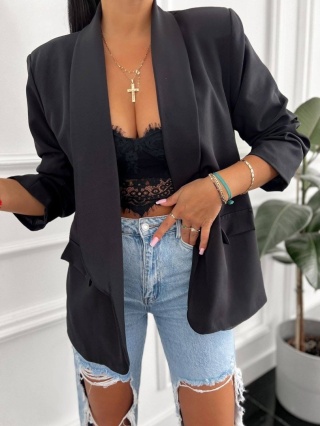 Marynarka z rękawem 3/4 czarna