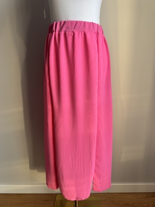 Spódnica midi z rozcięciami cukierkowy róż