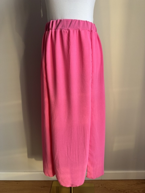 Spódnica midi z rozcięciami cukierkowy róż