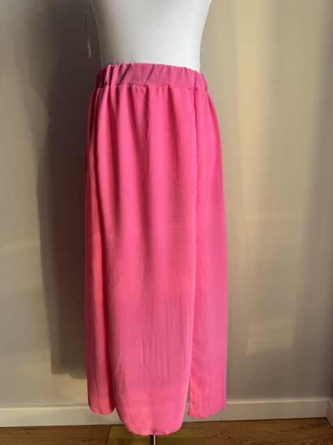 Spódnica midi z rozcięciami cukierkowy róż