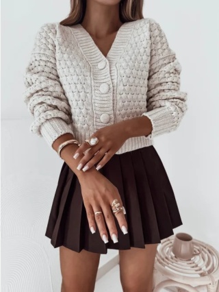 Sweterek zapinany MOTION Śmietankowy